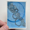 Geometric River #1 ACEO card