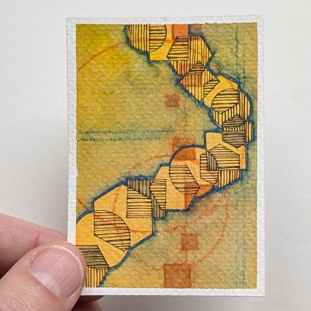 Geometric River #2 ACEO
