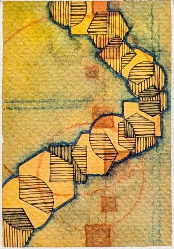 Geometric River #2 ACEO