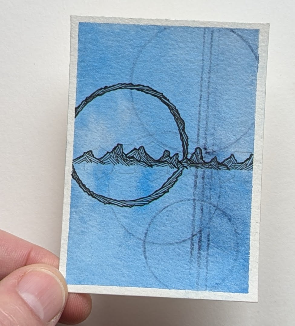 Orbit ACEO card
