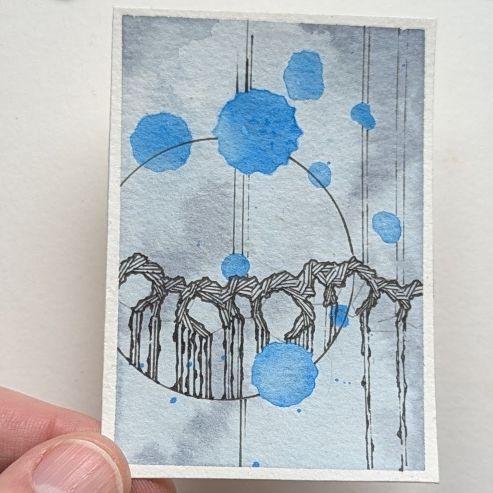 Suspended ACEO card