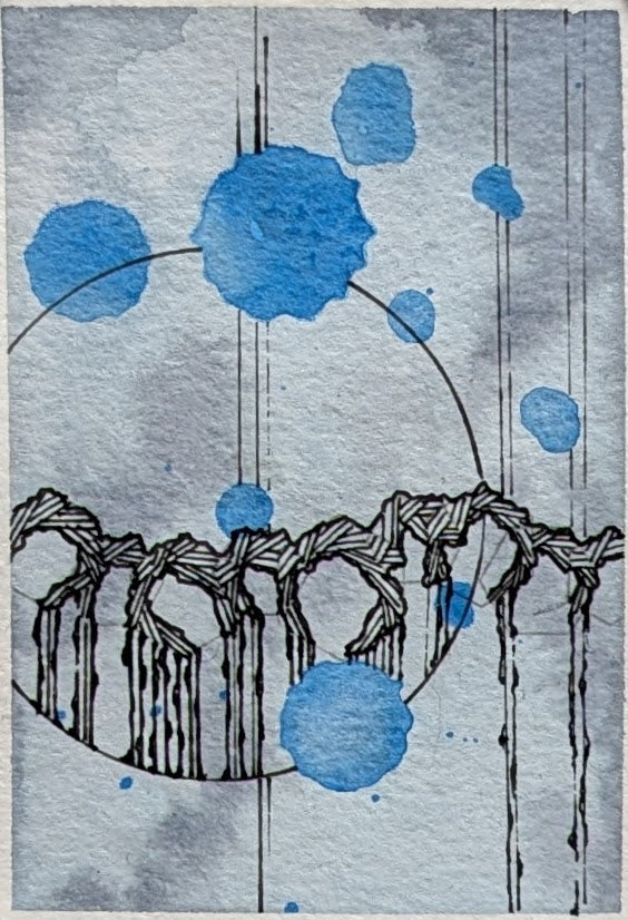 Suspended ACEO card