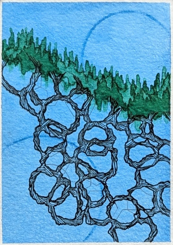 Treeline's Tangle ACEO card